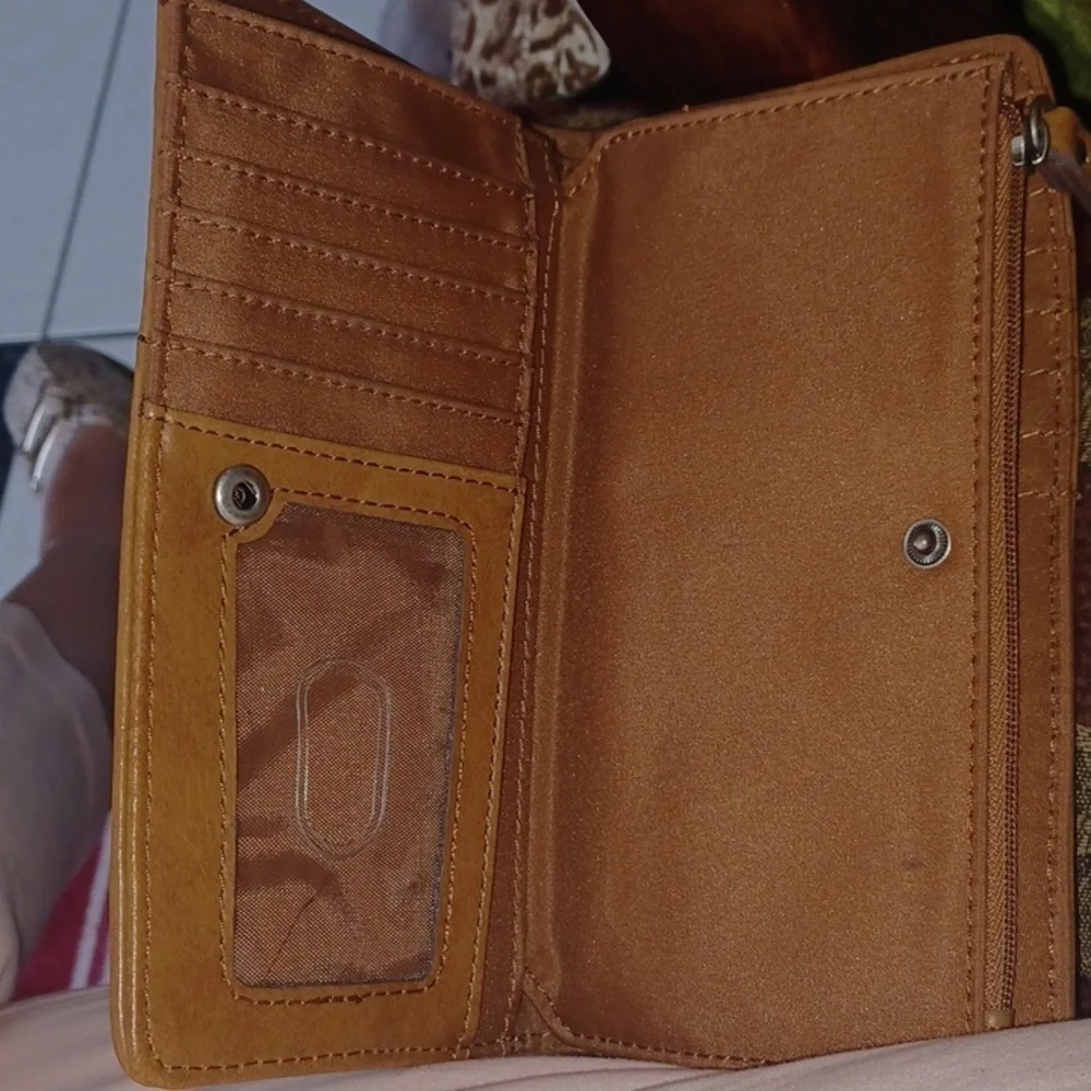 Relic Wallet, Tan Weave, Zebra, Leaf, 7x4